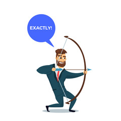 Businessman Character design. Fun bearded business men . Vector illustration