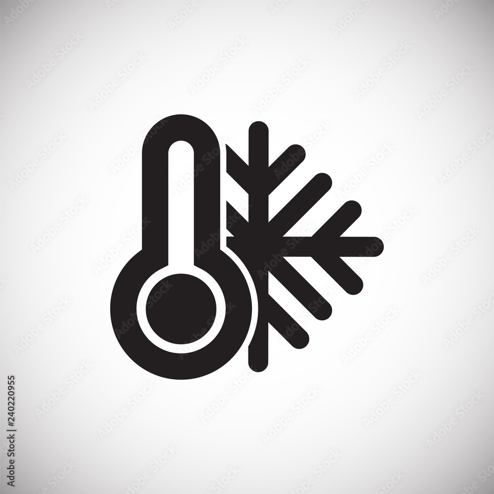 Poster waether temperature icon on white background for graphic and web design, modern simple vector sign. 