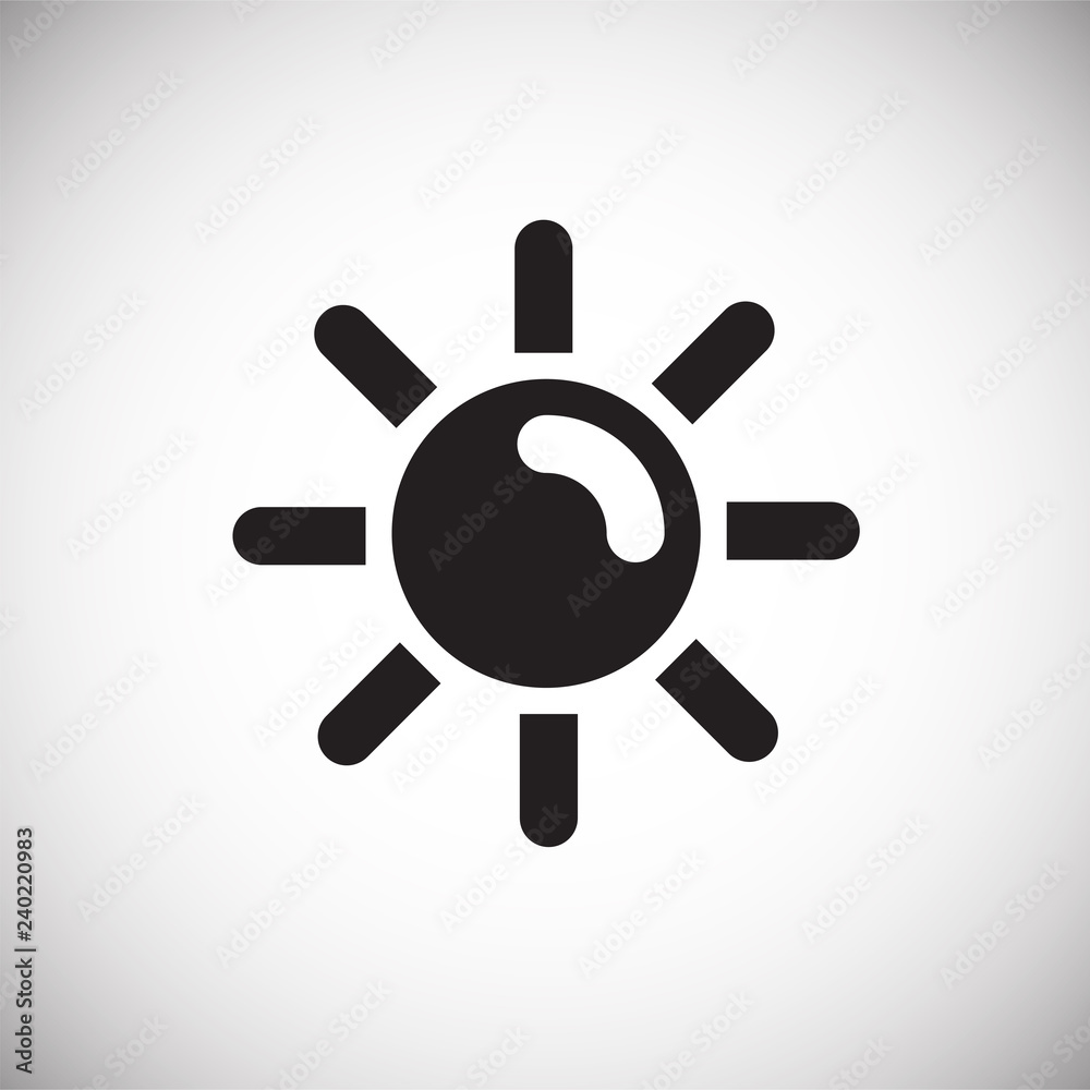 Poster weather clear sun on white background for graphic and web design, modern simple vector sign. interne