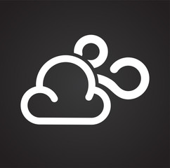 Weather windy icon on white background for graphic and web design, Modern simple vector sign. Internet concept. Trendy symbol for website design web button or mobile app