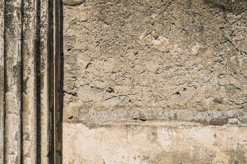Old texture of the plastered wall