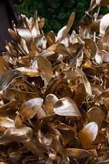 Christmas decoration background. Decor in christmas market