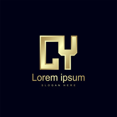 Obraz premium Initial Letter CY Logo Template Vector Design