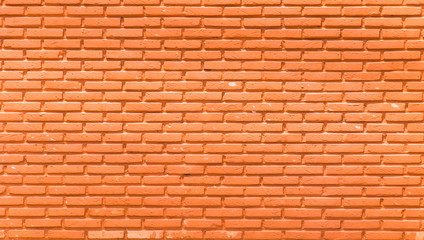 orange wall background.