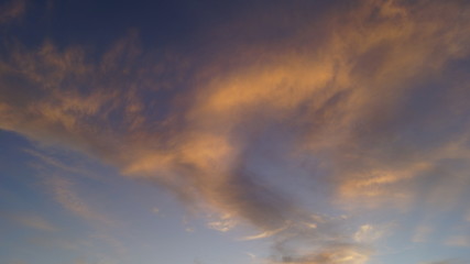 dramatic sky with clouds