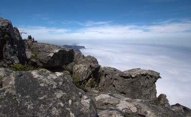 Mountain and clouds