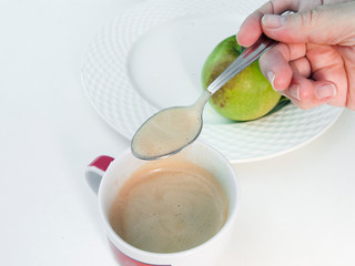 and tasting just made espresso