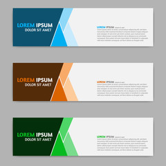 Abstract design banner template,  background, modern vector design