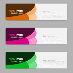 Fototapeta premium Abstract design banner template, background, modern vector design