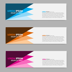Abstract design banner template,  background, modern vector design
