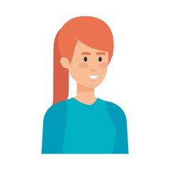 beautiful and young woman character