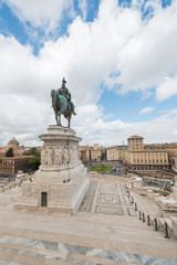Altare della Patria or Monumento Nazionale a Vittorio Emanuele II, Piazza Venezia in Rome, Italy - Image