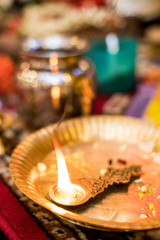 Oil lamp, Diwali , HIndu festival , royal Rajasthan, India