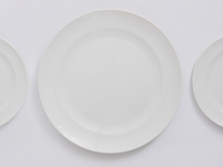 plate on white background