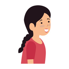 beautiful and young woman character