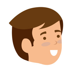 young man head character