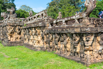 Fototapeta premium Terrace of the elephant ang Terrace of the Leper King