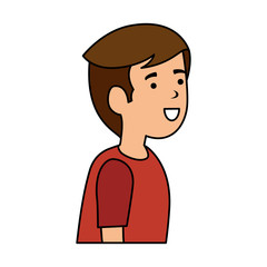 young and casual man character