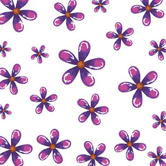 Fototapeta na wymiar beautiful flowers pattern background