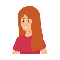 beautiful and young woman character