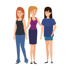 Obraz premium group of women characters