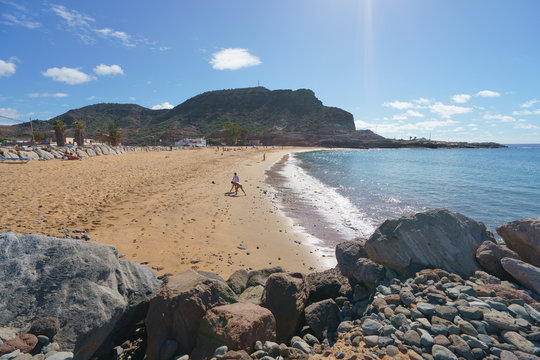 The beach of the south Gran Canaria (Playa del Cura)