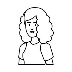 Fototapeta premium beautiful and young woman character