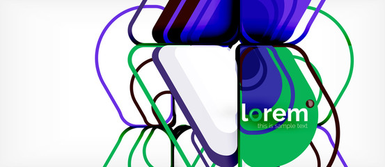 Geometric abstract background