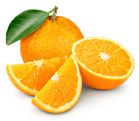 Orange fruits isolated