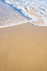 Fototapeta na wymiar sea sand beach wave