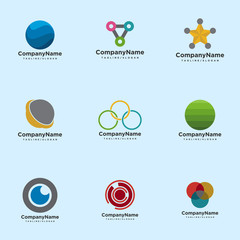 circle logo design vector