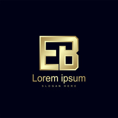 Initial Letter EB Logo Template Vector Design