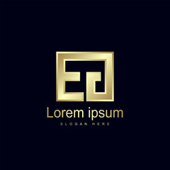 Initial Letter EG Logo Template Vector Design