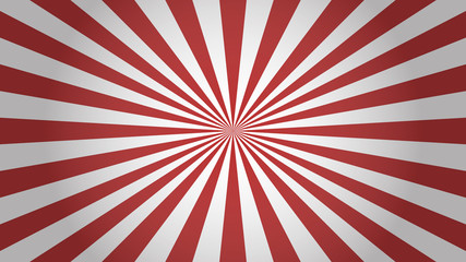 Red rays background. Sunburst abstract texture. Simple design vector illustration.