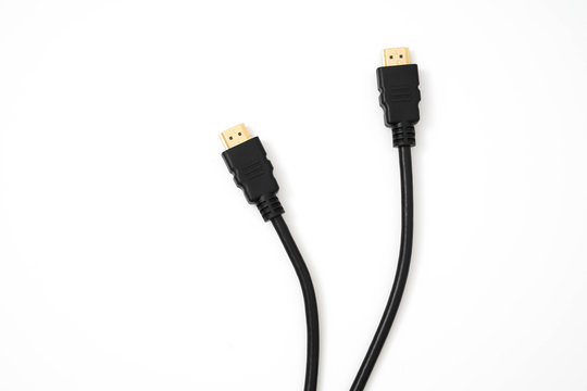 hdmi cable isolated on white