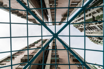 Residential cage, trapped by the house