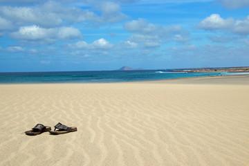 Fototapeta na wymiar Strandlandschaft Kapverdische Insel Sal