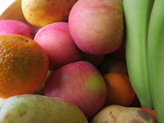 Delicious fresh fruit and color appetizing and tasty
