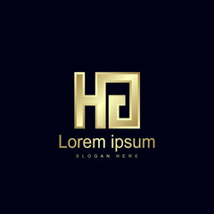 Obraz premium Initial Letter HG Logo Template Vector Design