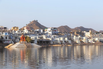 Pushkar city in Rajasthan state of India