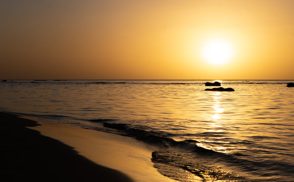 sunset at the sea