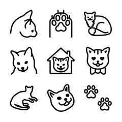 Cats Icons Set