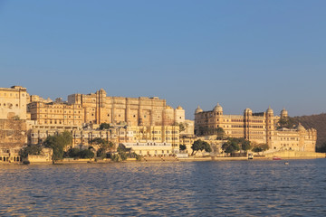 Fototapeta premium Udaipur City Palace in Rajasthan state of India