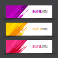 Geometric design banner web template vector abstract.
