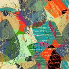 Seamless colorful abstract grunge pattern .