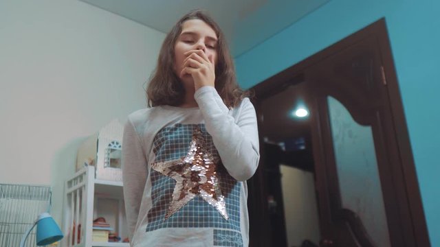 schoolgirl cexperiencing joy happiness surprise. emotion positive concept children. slow motion video. girl teen lifestyle surprised with joy happiness ecstatic in disbelief emotional expression