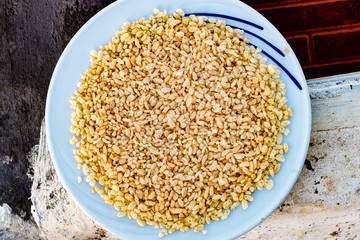  a bowl rice krispies