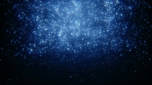 blue abstract dream particles