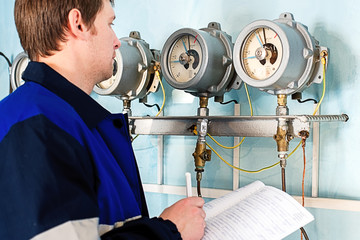 Engineer, worker registers readings of sensors and pressure gauges. Control of water supply and...