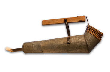 Old manual duster, used for the application of pesticides